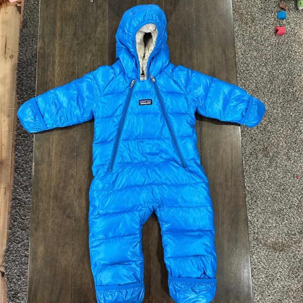 Patagonia Hi-Loft Down Infant Bunting Snowsuit 6 Months